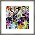 Chrysanthemums And Lilacs Still Life Framed Print