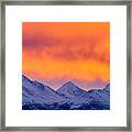 Chugach Sunrise Framed Print