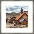 Church At Bodie Ghost Town Framed Print