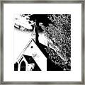 Church In Shadows Framed Print