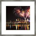 Cincinnati Reds Fireworks Framed Print