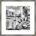 Cincinnati River Days Bw Framed Print
