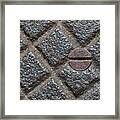 Circle And Squares Framed Print