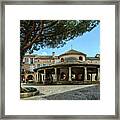 Circular Grain Market In Auvillar Framed Print