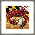 Citizen Crab Redskin, Maryland Crab Celebrating Washington Redskins Football Framed Print