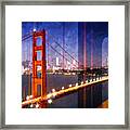 City Art Golden Gate Bridge Composing Framed Print