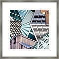 City Buildings Abstract Framed Print