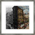 City - Cincinnati Oh - Tyler Davidson Fountain 1907 - Side By Side Framed Print