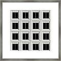 Square - City Grid 8 Framed Print
