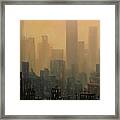 City Haze Framed Print