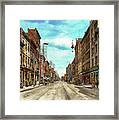 City - Knoxville Tn - Gay Street 1903 Framed Print