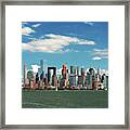 City - New York Ny - The New York Skyline Framed Print