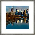 Cityscape Of Philadelphia Pa Framed Print