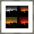 Cityscape Sunset Framed Print