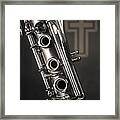 Clarinet Music Instrument With A Cross 3521.01 Framed Print