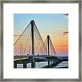 Clark Bridge At Sunup Framed Print
