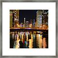 Clark Street Bridge Framed Print