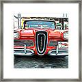 Classic Cars - 1958 Ford Edsel Front End Framed Print