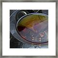 Classic Manhattan Cocktail With Cherry Framed Print
