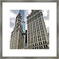 Classical Acrophobia In Chicago Framed Print