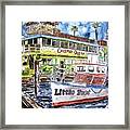 Clearwater Florida Boat Painting Framed Print