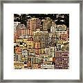 Cliff Dwellers Of Monte Carlo Framed Print