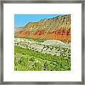 Cliffs In Flaming Gorge National Recreation Area, Utah Framed Print