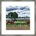 Close Competition Framed Print
