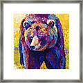 Close Encounter - Grizzly Bear Framed Print