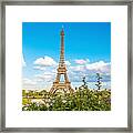 Cloud 9 - Eiffel Tower - Paris, France Framed Print