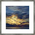Clouded Sunrise Framed Print
