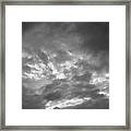 Clouds 1 Bw #f7 Framed Print