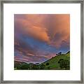Clouds Above Round Valley At Sunrise Framed Print