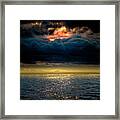 Clouds Across The Water Framed Print
