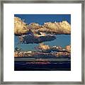 Clouds And Red Rocks Hdr Framed Print
