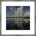 Clouds And Reflections Framed Print
