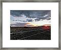 Clouds And Sky Were Awesome Tonight Framed Print