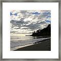 Clouds At The Beach Framed Print