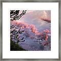 Clouds In The Lake Framed Print