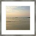 Clouds In The Sky And Sand Framed Print