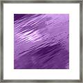Clouds In The Water - Purple Plum Abstract Framed Print