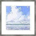 Clouds Over Banana River, Merritt Island, Fl Framed Print