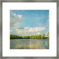 Clouds Over The Lake Framed Print