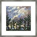 Clouds Over The Pines Tanglewood Framed Print