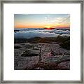 Clouds Rolling In Framed Print