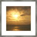 Cloudy And Sunny Framed Print