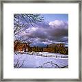 Cloudy Day In Vermont Framed Print