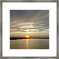 Cloudy Sunset Framed Print
