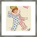 Clowning Around At The Kiddie Parade Framed Print