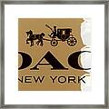 Coach New York Sign Framed Print